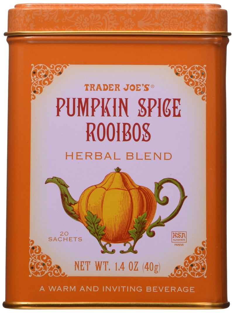 Trader Joe's Pumpkin Spice Rooibos Herbal Blend Beverage 20 sachets - Image 1