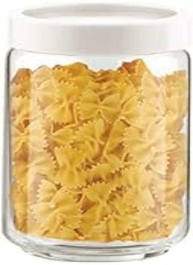 Ocean OCEAN GLASS JAR - STAX JAR WHITE LID 750 ML. 