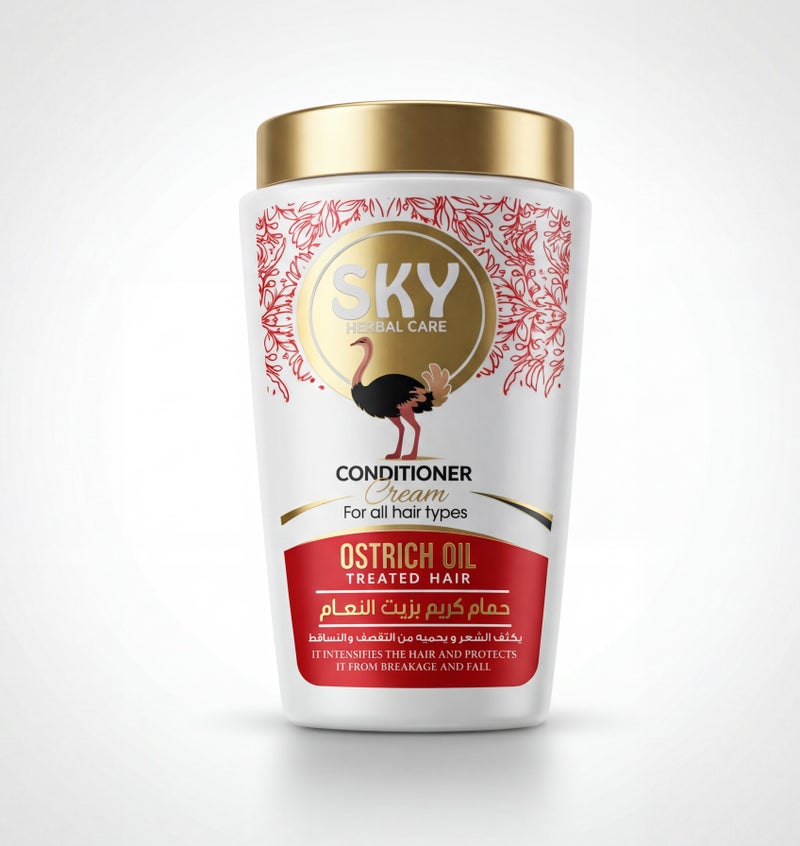 Sky Herbal Care Cream Bath 1000 grams with Ostrich Oil - Image 1