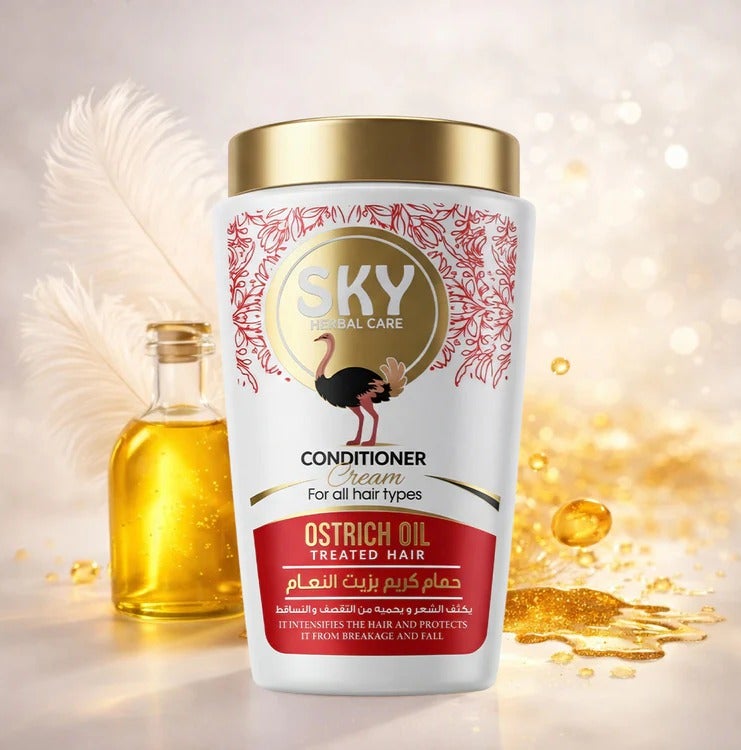Sky Herbal Care Cream Bath 1000 grams with Ostrich Oil - Image 2