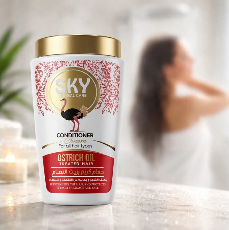 Sky Herbal Care Cream Bath 1000 grams with Ostrich Oil - Image 3