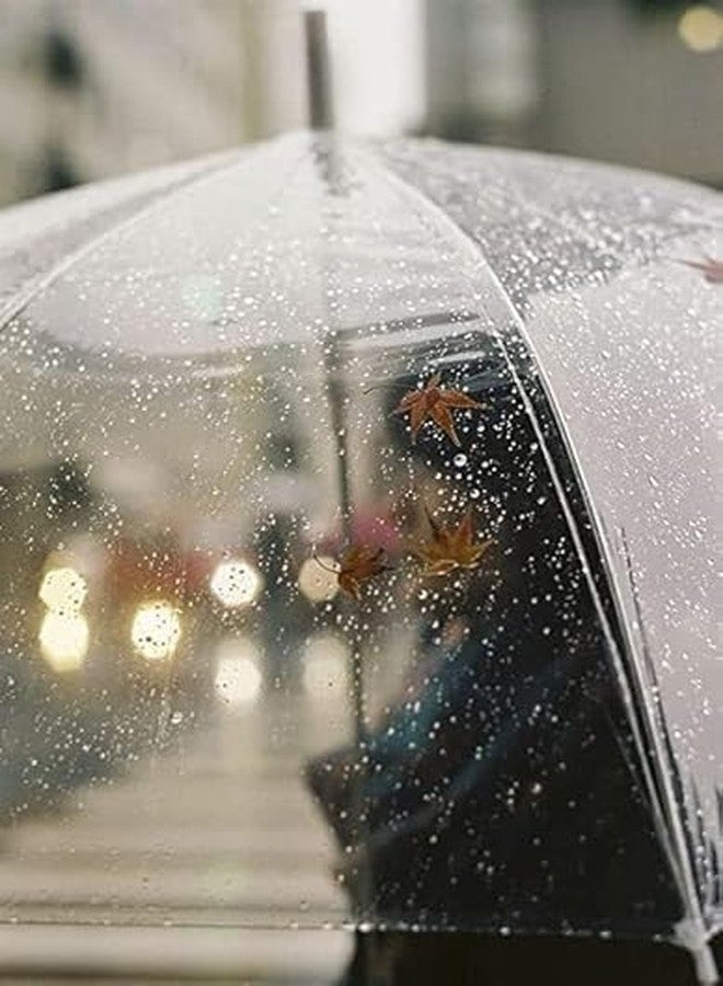 Packcy Clear Transparent Windproof Umbrella - Durable Dome Style Rain Umbrella for Outdoor Events, Wedding Decoration & Strong Wind Protection - Image 5