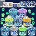 Okaybee Galaxy GlowinTheDark Slime Kit 9 Pack Space Slime with Astronaut Alien UFO Charms DIY Slimes Set Sensory Toys Slimes Party Favors for Kids Gift - Image 2
