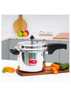 DELCASA Aluminium Induction Base Pressure Cooker Lightweight & Durable Cooker With Lid, Cool Touch Handle And Safety Valves Ideal For Gas And Solid Hotplates 3Liters  - Image 1