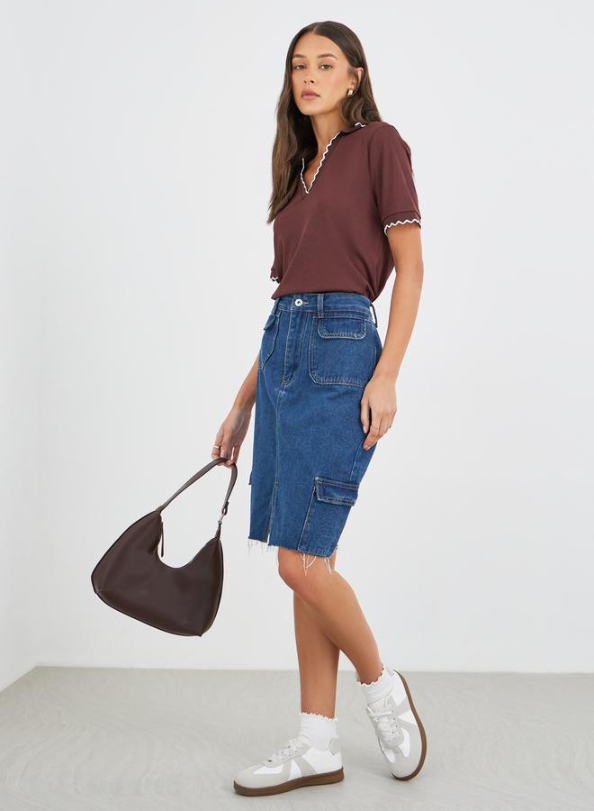 ستايلي بولو ستيلى برباط وأكمام قصيرة - Image 1