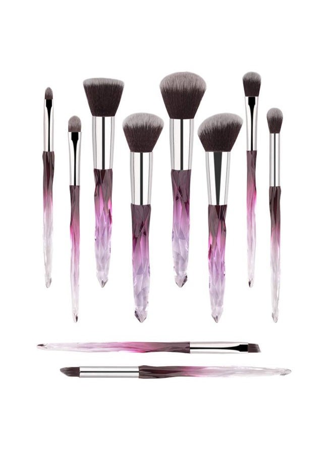 Daxstar Professional Make Up Brush 10pcs Soft Bristles Hair Makeup Brushes Eyeliner Eyebrow Lip Contour Blending Brush Set (Purple) - Image 1