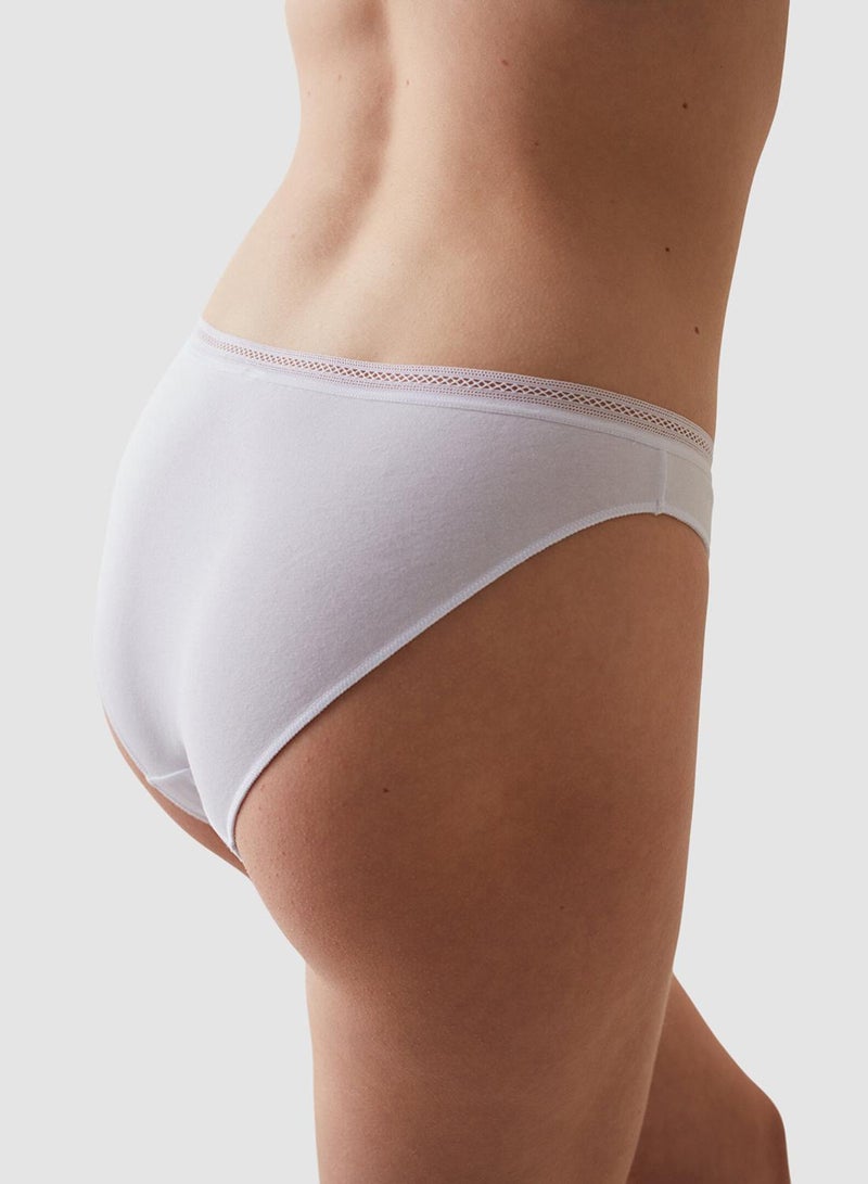 Penti White Cotton Easy Slip Panties - Image 3