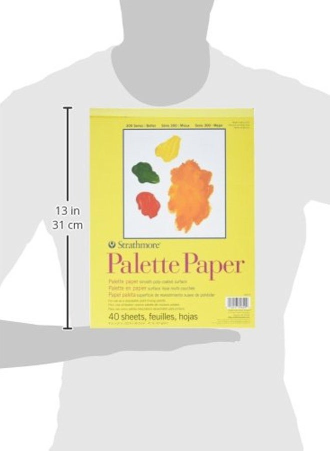 Strathmore 365-9 300 Series Palette Pad, 9"x12" Tape Bound, 40 Sheets - Image 2