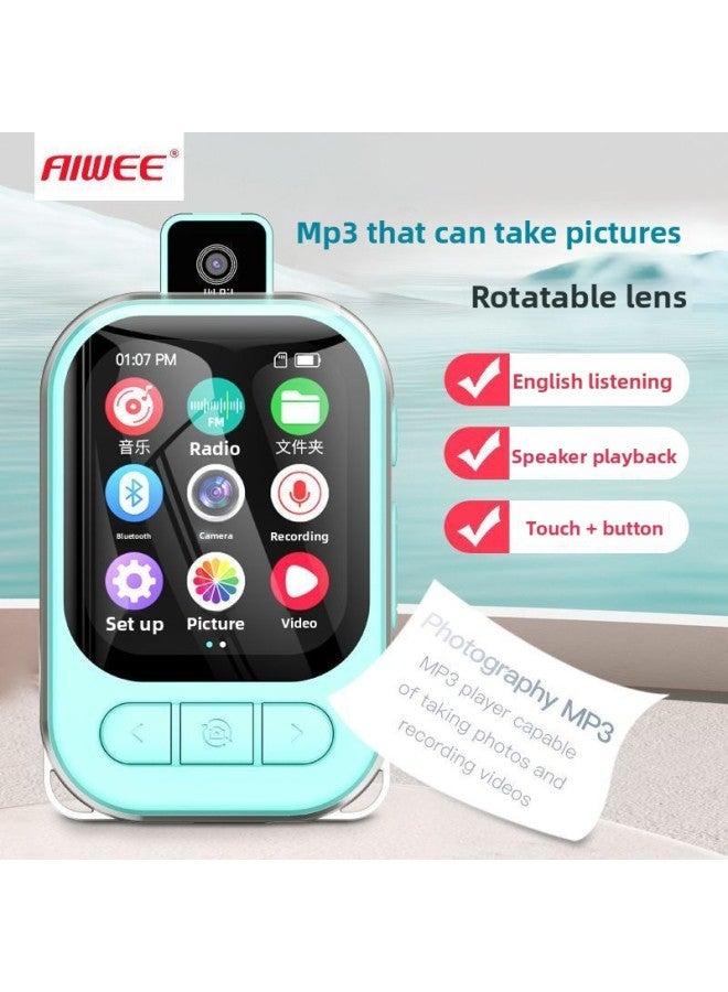 مشغل MP3 - مشغل MP3 بشاشة لمس وكاميرا - عبوة من 4 قطع + - كنز دفين، M160 - أزرق - مشغل موسيقى، تسجيل صور وفيديو، جهاز ووكمان محمول، تعليم الطلاب، بلوتوث MP4، صوت رقمي - Image 3