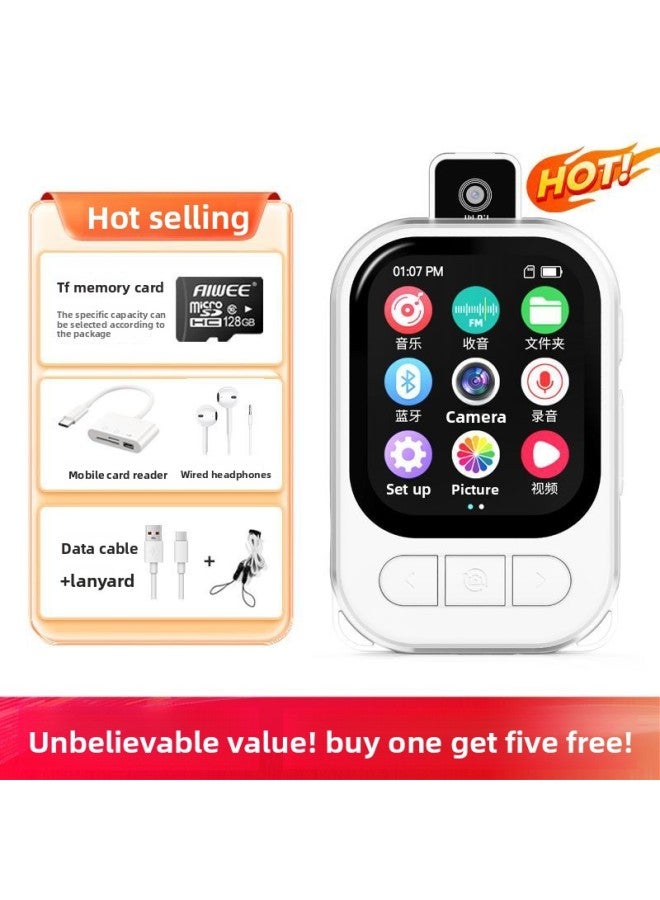 مشغل MP3 - مشغل MP3 بشاشة لمس وكاميرا - عبوة من 4 قطع + - كنز دفين، M160 - أزرق - مشغل موسيقى، تسجيل صور وفيديو، جهاز ووكمان محمول، تعليم الطلاب، بلوتوث MP4، صوت رقمي - Image 1