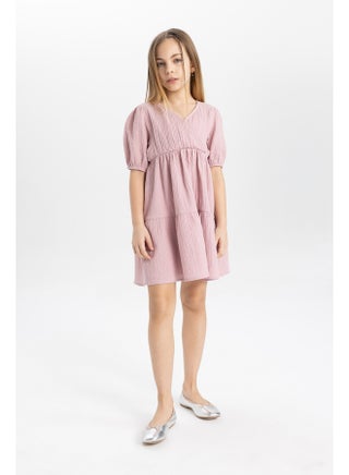 Girl Regular Fit Short Sleeve Woven Dress - pzsku/Z4A7D8B3F9236564E64B7Z/45/_/1713342652/8bce388b-ee01-4bdc-a3e1-d700b13140fa