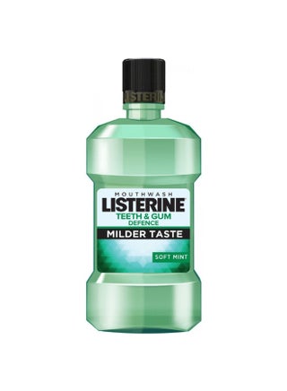 Listerine Mouthwash Teeth & Gum Defence Milder Taste Soft Mint, 250ml