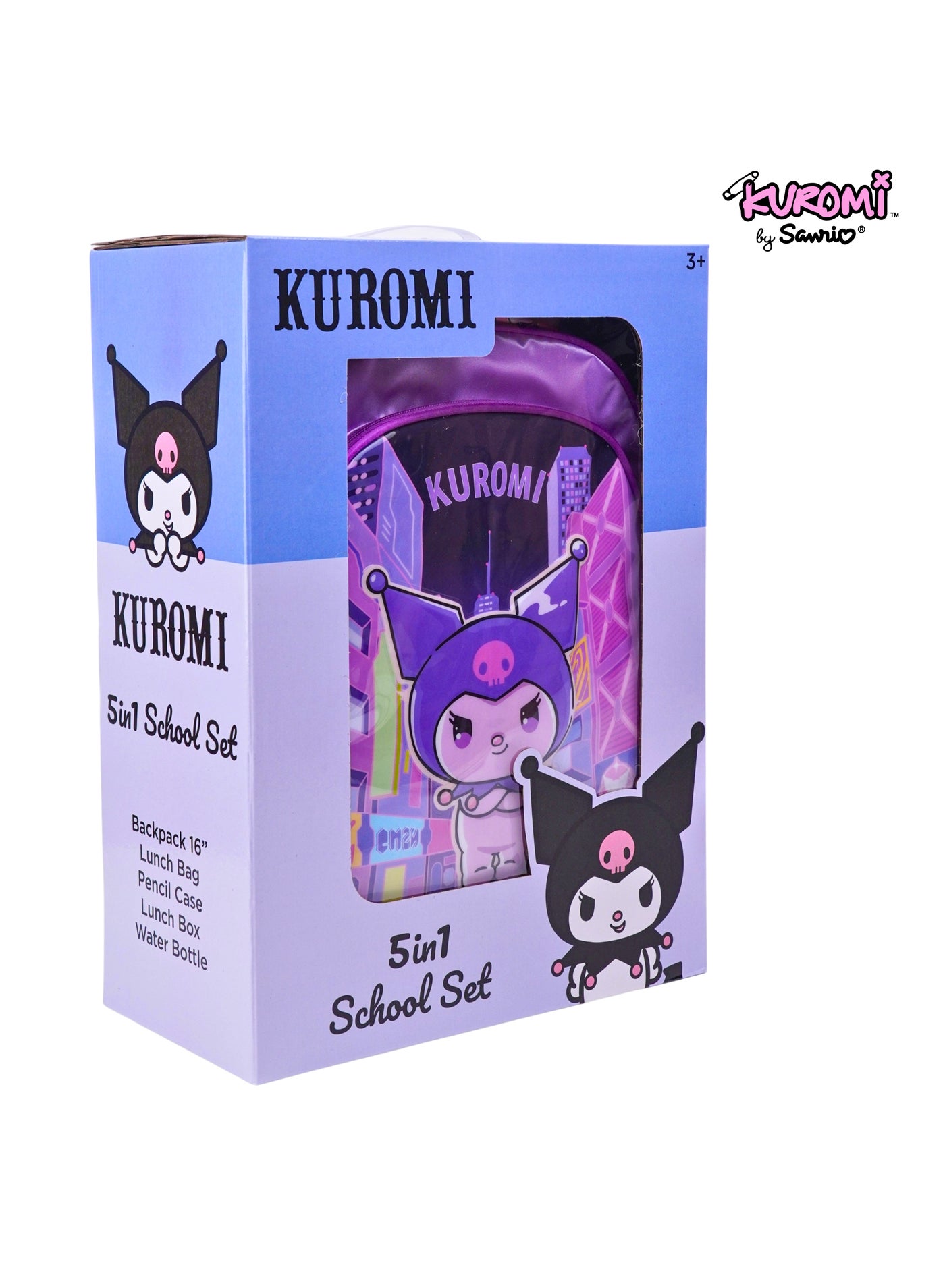 شنطة ظهر سانريو كورومي أمبيشن 5 في 1 مقاس 16 بوصة