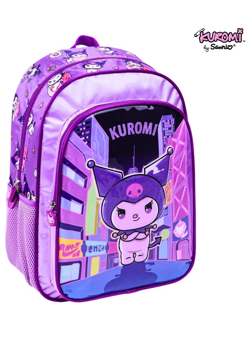 سانريو Sanrio Kuromi Ambition 5In1 Backpack Set 16" I Backpack I Lunch Bag I Water Bottle I Pencil Case I Lunch Box I Packaging