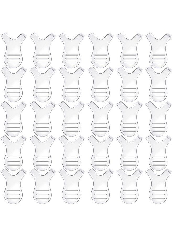 Yaomiao 30 Pieces Y Lash Lift Tool Y Shape Eyelash Brush Comb Lash Perm Lift Brush Silicone Grafting Eyelash Lift Brush For Eyelash Extension Makeup Tool (Clear Color)  - Image 1