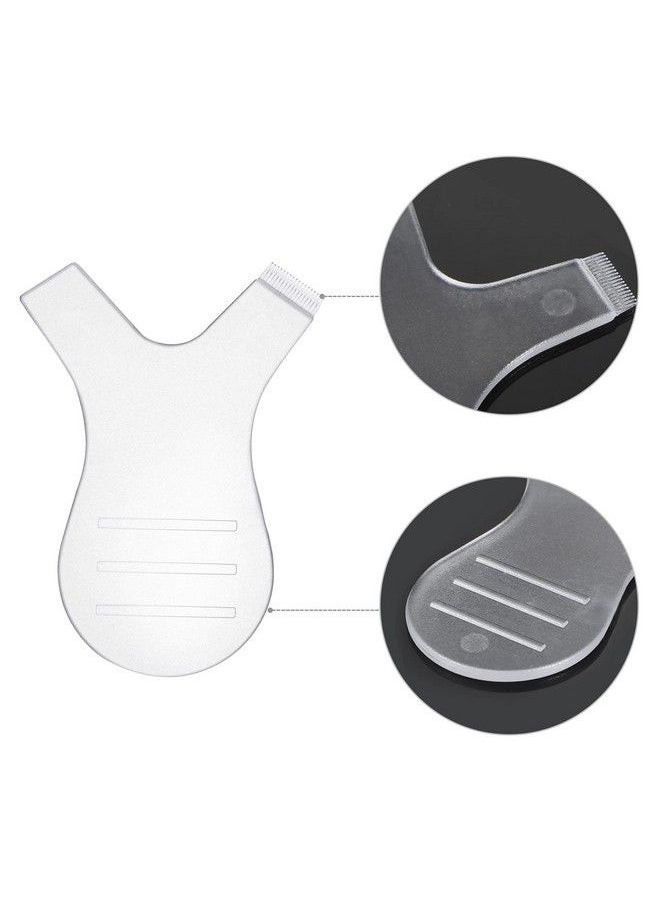 Yaomiao 30 Pieces Y Lash Lift Tool Y Shape Eyelash Brush Comb Lash Perm Lift Brush Silicone Grafting Eyelash Lift Brush For Eyelash Extension Makeup Tool (Clear Color)  - Image 3