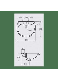 Ideal Standard Ideal Basin Countertopwhite Chimera  - Image 2