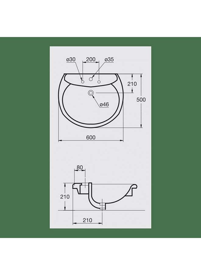 Ideal Standard - Ideal Basin Countertopwhite Chimera - Image 1