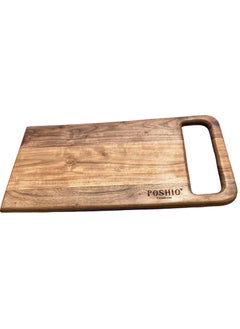 POSHIO® Solid Wood Chopping Cutting Board for Kitchen, Big Size- for Chopping, Slicing, Dicing, Cutting & Serving Food (17 x 9 inches) (Natural Brown)  - Image 5
