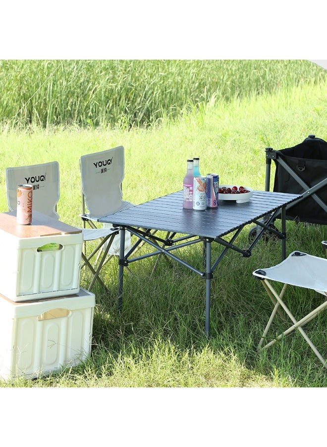 BlueFire YOUQI Outdoor Folding Camping Set – Portable 5-Piece Aluminum Table & 4 Oxford Fabric Chairs for Camping, Picnics, Beach, Backyard, BBQ, Hiking, Travel – Lightweight, Foldable, Weather-Resistant & Easy to Carry - Image 2