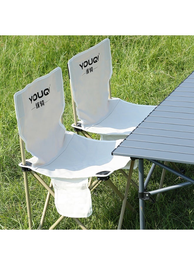 BlueFire YOUQI Outdoor Folding Camping Set – Portable 5-Piece Aluminum Table & 4 Oxford Fabric Chairs for Camping, Picnics, Beach, Backyard, BBQ, Hiking, Travel – Lightweight, Foldable, Weather-Resistant & Easy to Carry - Image 5