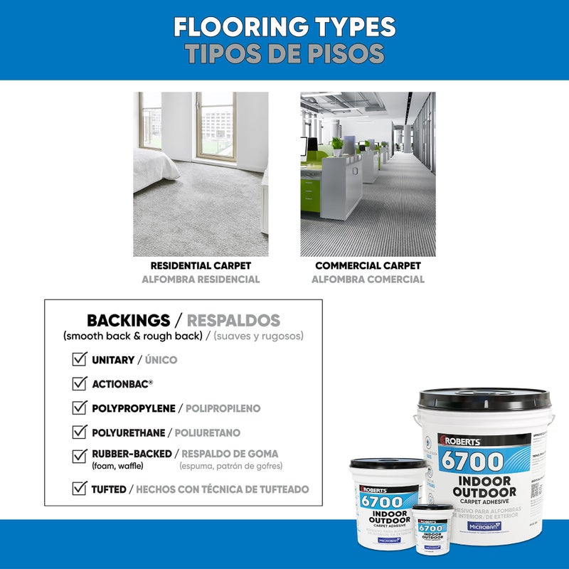 ROBERTS 6700-0 1 Quart Indoor/Outdoor Carpet/Artificial Turf Adhesive - Image 2