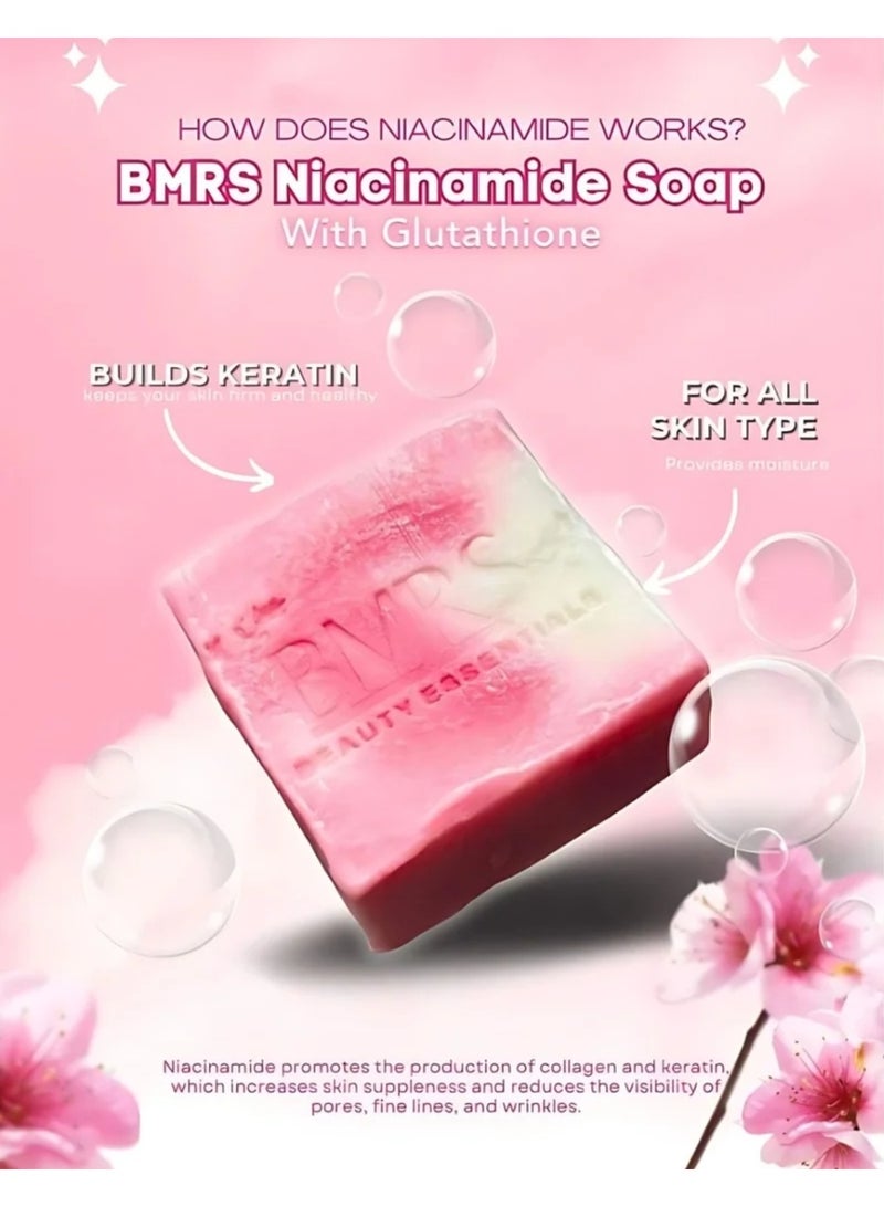 BMRS Niacinamide Whitening Soap with Glutathione 70g - Image 2
