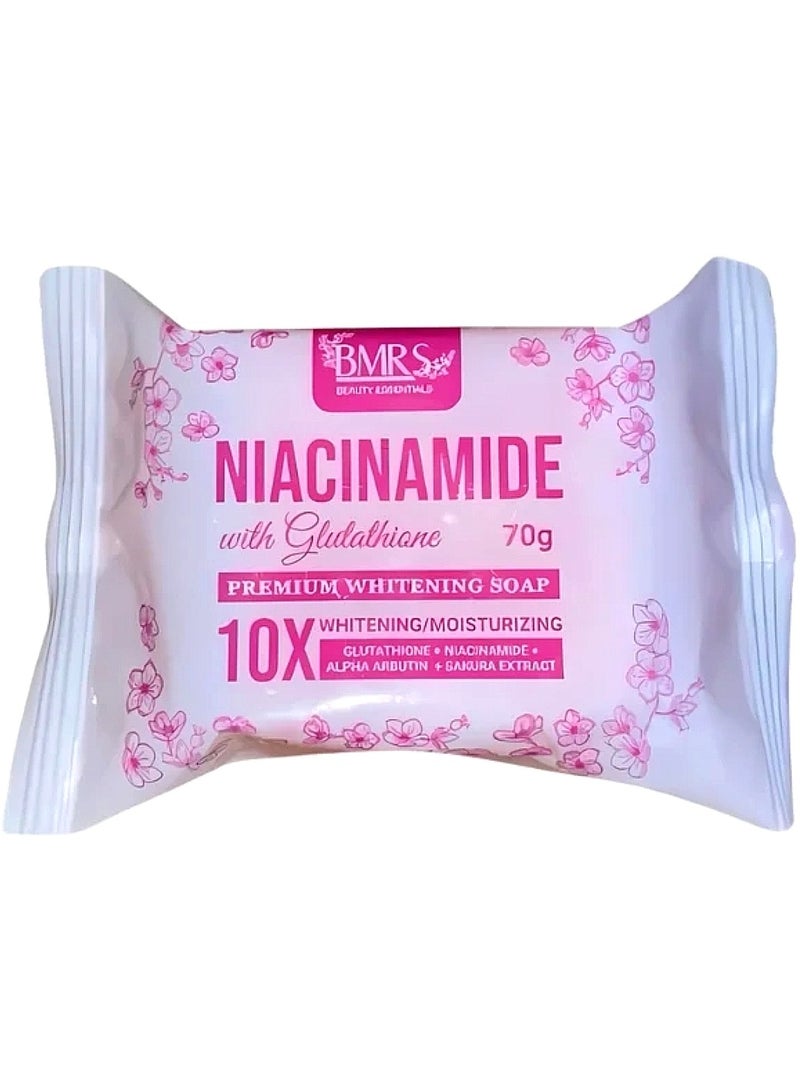 BMRS Niacinamide Whitening Soap with Glutathione 70g - Image 1
