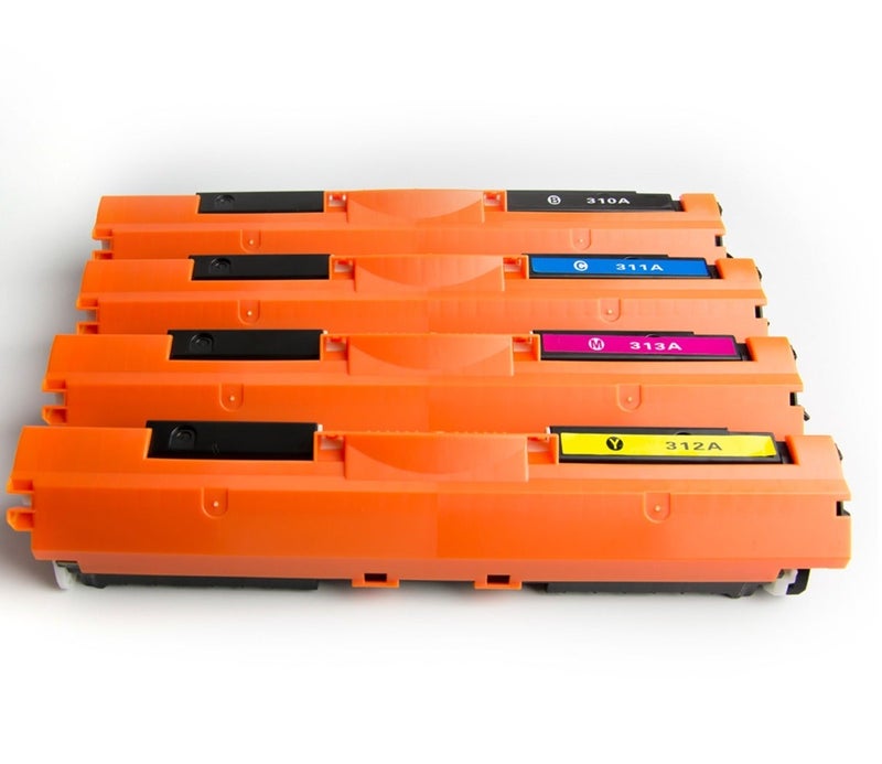 اينك باور خرطوشة حبر ليزر جيت ملونة متوافقة 126 130 126A 130A لطابعة الليزر HP CP1025 1025 CP1025nw MFP M175 M176 MFP M177 M275 لطابعة HP126A CE310A CE311A CE312A CE313A CE350A CE351A CE352A CE353A Canon 729 CRG729 (4 ألوان) - Image 3