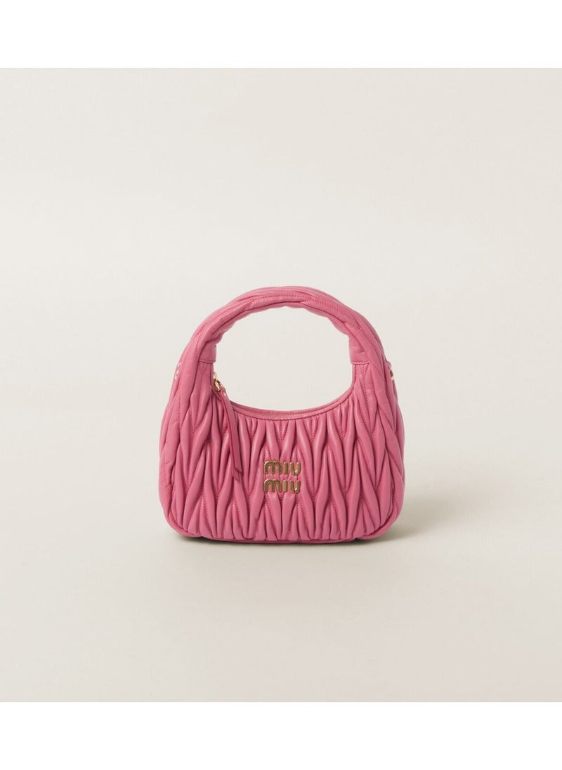 Miu Miu Wander Matelassé Soft Sheep Leather Crescent Bag  - Image 1