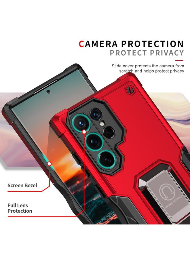 S-TOP Case For Samsung Galaxy S22 Ultra 5G Ring Holder Non-slip Armor Phone Case - Image 5