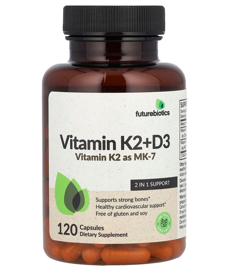 Futurebiotics Vitamin K2 + D3  120 Capsules