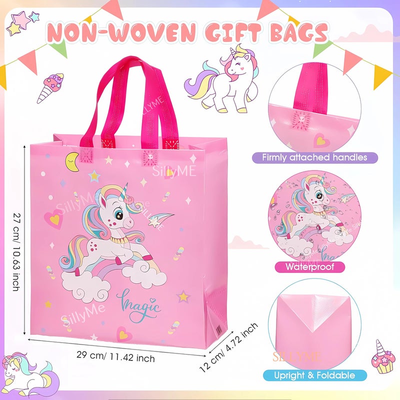 SILLYME Fabric 12Pcs Small Return Gift Bags Birthday Party For Kids-Gift Covers For Return Gifts,Small-Hand Bag For Kids-Birthday Return Gifts For Kids Age 8 12 3 4 5,Multicolor - Image 2