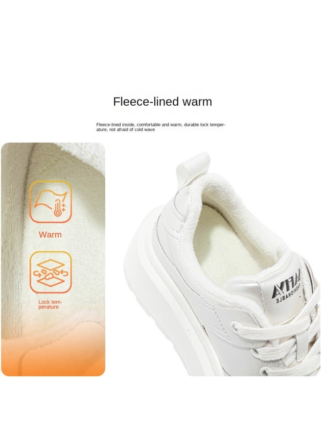 SAFIYA Saturday Platform Sneakers Women, Thick Sole 2025 Spring New Collection, College Style Versatile Casual Height-increasing White Shoes - Image 3