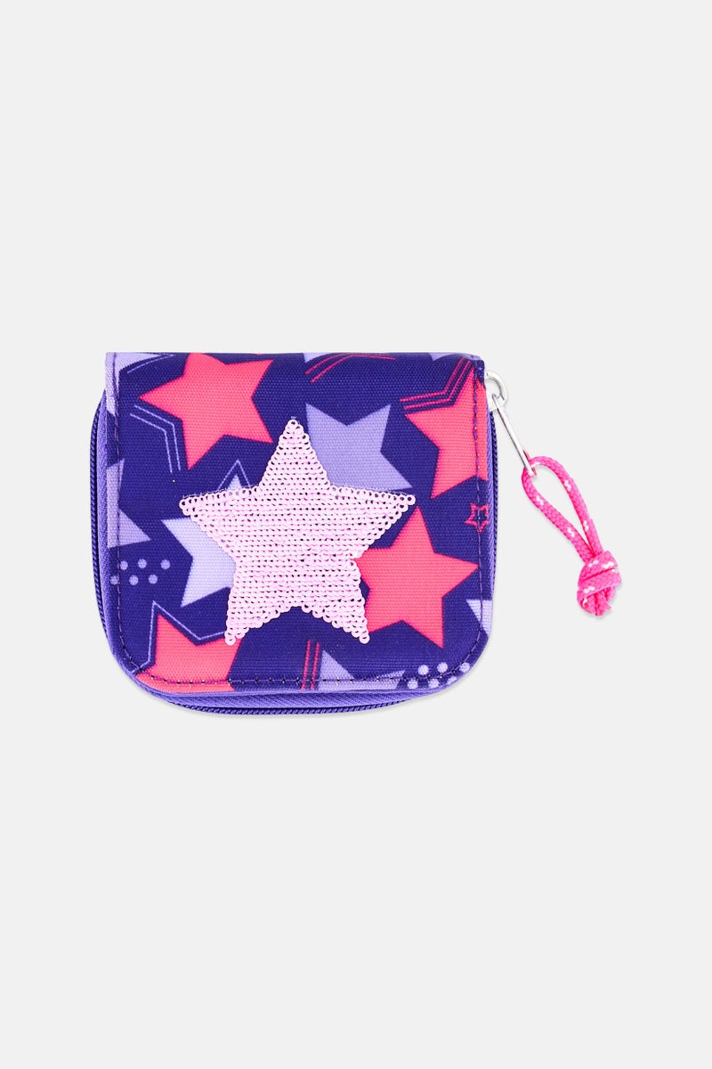 Top Model Kids Girl Star Sequined Purse, Multicolor - Image 2