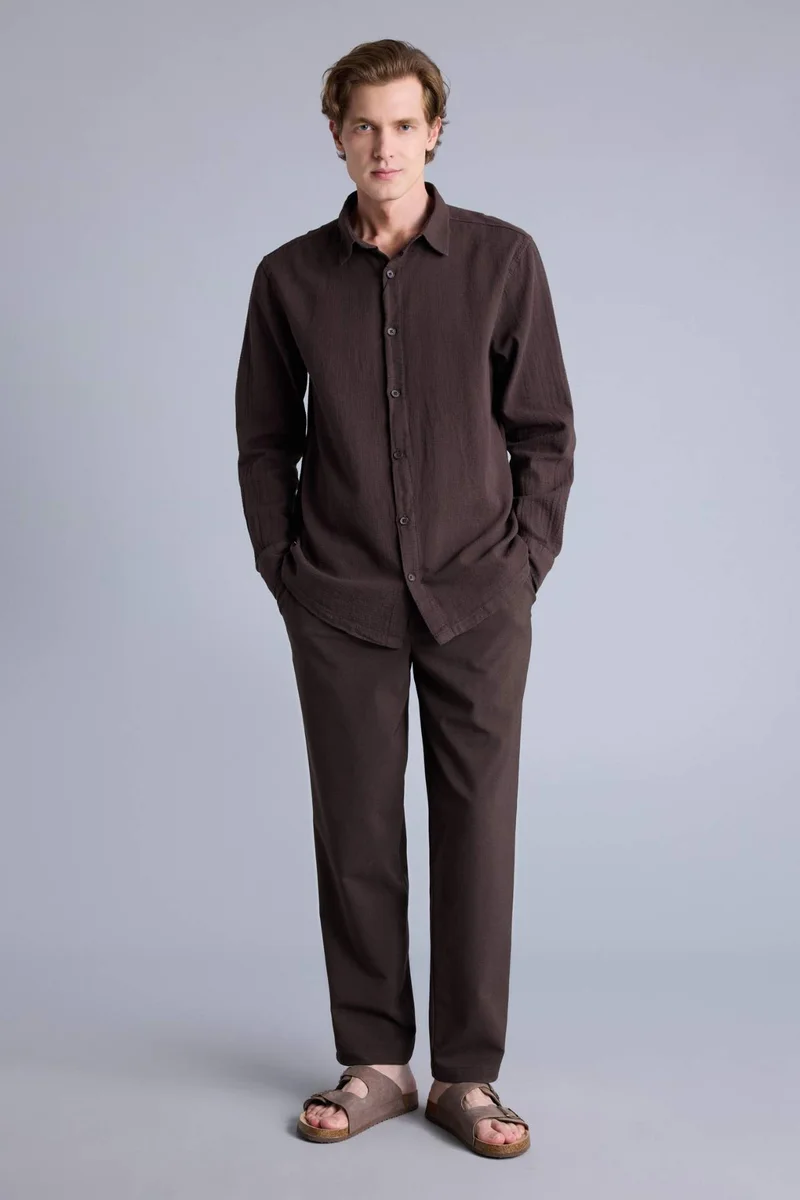ديفاكتو Regular Fit Long Sleeve Shirt