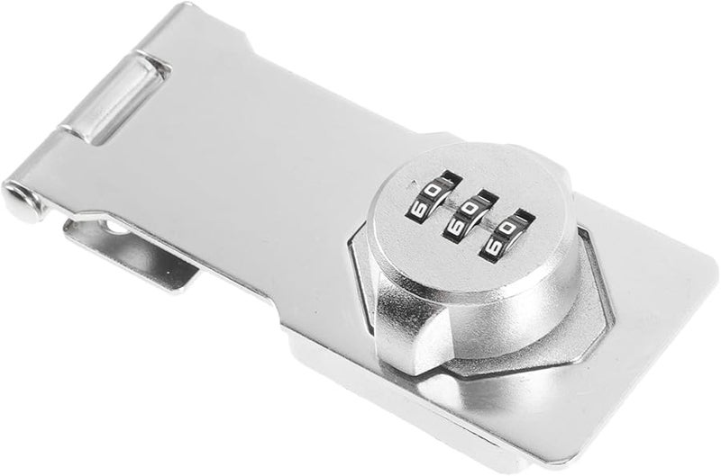 Mechanical Rotary Hasp Lock Password Door Latch For Small Doors Black - Image 2