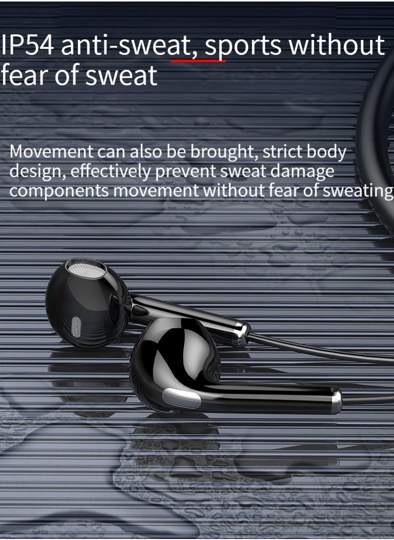 Generic - Neck-mounted Bluetooth headset in-ear digital display sports running ultra-long battery life wireless Bluetooth headset blue - Image 1