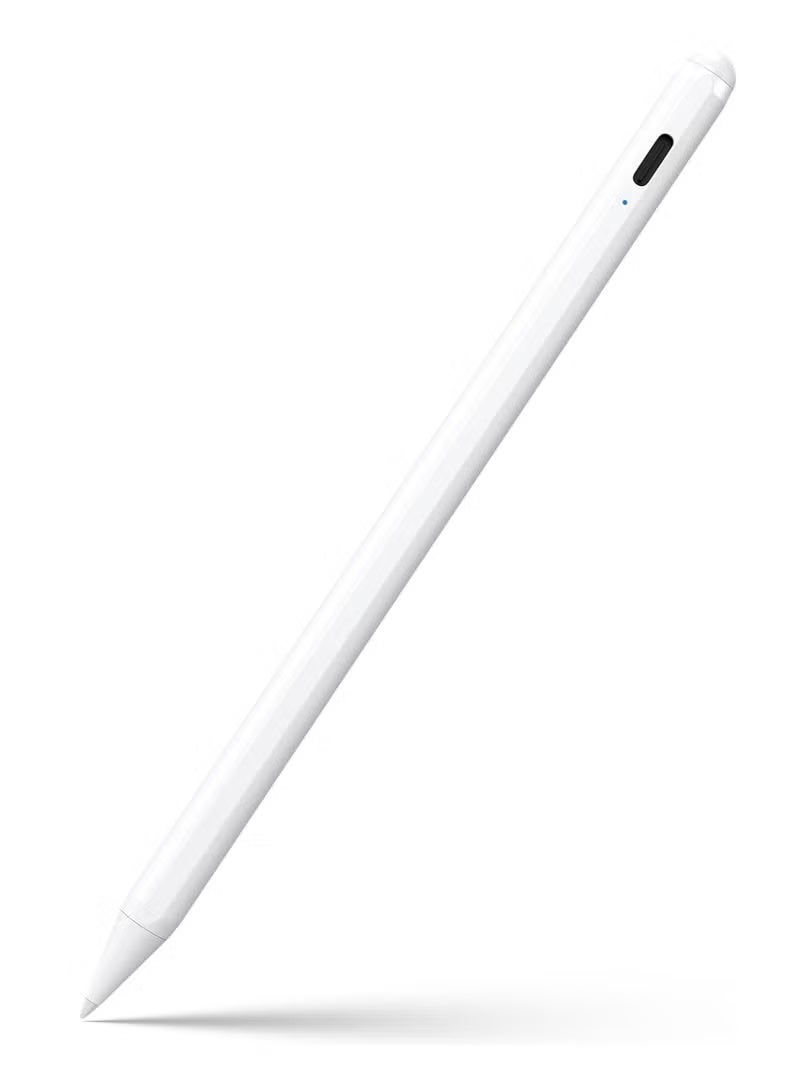 Stylus Pen for iPad 9th & 10th Generation - Active Pen, Fast Charging 2X, Compatible with Apple iPad Pro 2018-2024 11-inch/12.9-inch/M4, iPad Air 3/4/5/M2, iPad 6-10, iPad Mini 5/6th Generation, White - Image 1