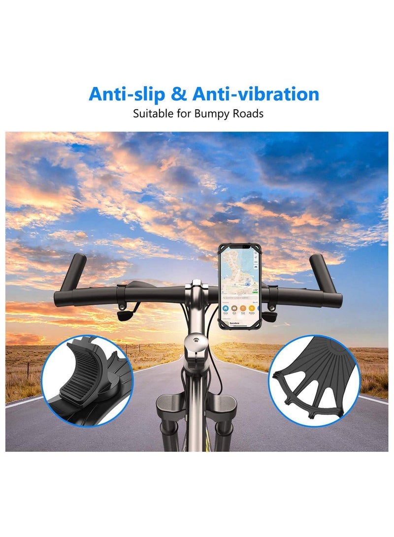 General 360-degree bicycle phone holder, motorcycle phone holder, anti-shake silicone bicycle phone holder, suitable for various types of equipment  - Image 5