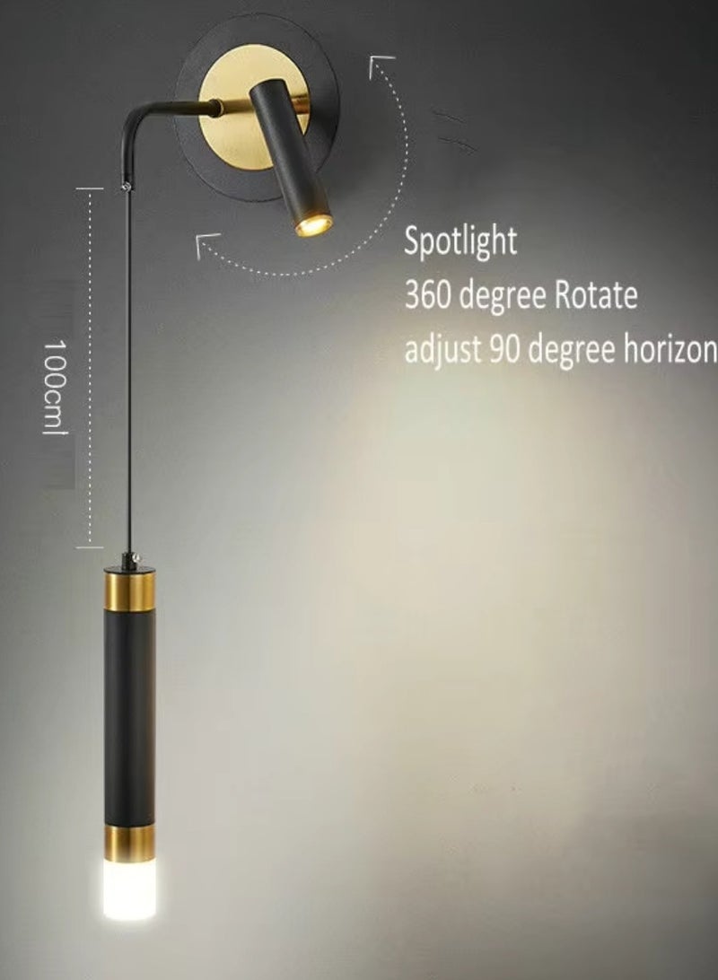 Target Modern Style Indoor Wall Light Warm White Gold - Image 4