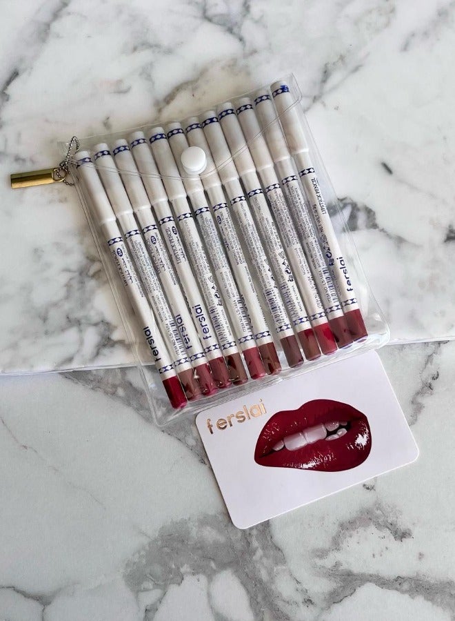 Ferslai Lip Liners - 12 Permanent Colors - Image 4