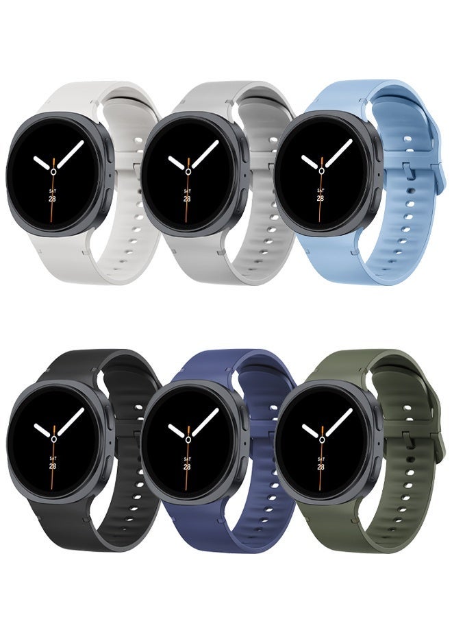 HablTech Silicone Sport Strap Compatible with Samsung Galaxy Watch 8 40mm 44mm/Galaxy Watch 8 Classic 46mm Soft Silicone Replacement Bands - Image 1