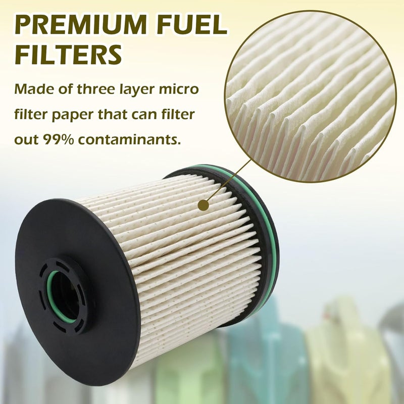 TiciKim 2 Pack TP1015 Fuel Filter for 6.6L Duramax Diesel - Compatible with Chevrolet Silverado/GMC Sierra/Cruze - Image 3