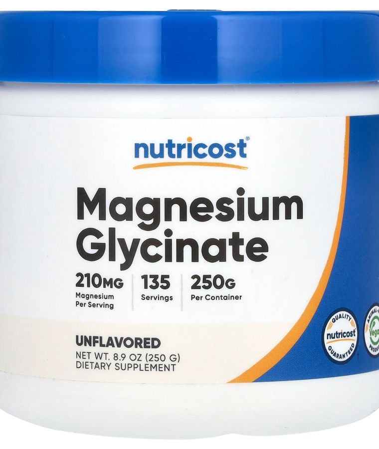 Nutricost Magnesium Glycinate Unflavored  8.9 oz (250 g)