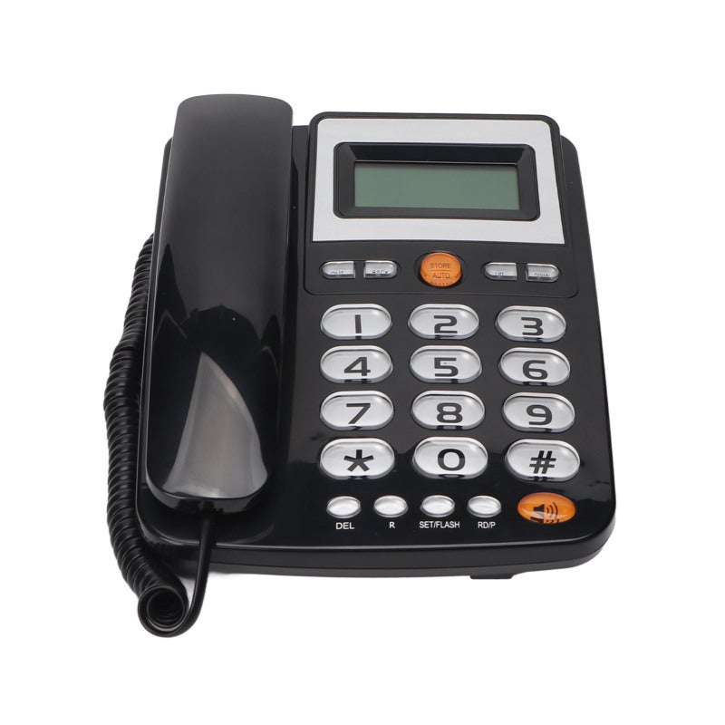 Big Button Corded Phone with Speed Dialing Large Button Landline Phone - LCD Display No Power Required Desktop Corded Telephone for Home Office Hotel Use - Image 1