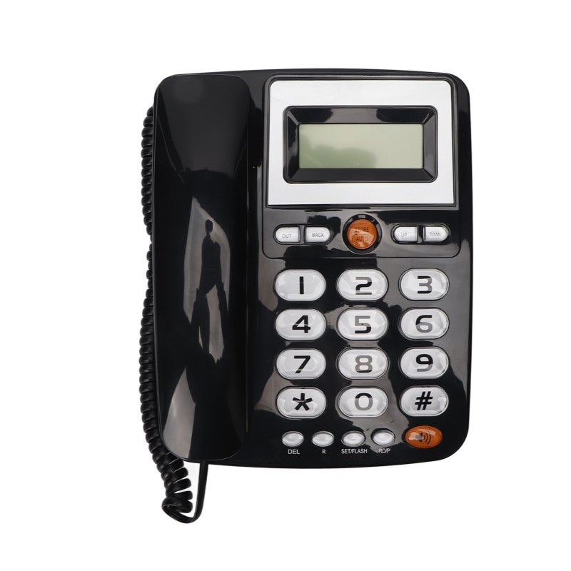 Big Button Corded Phone with Speed Dialing Large Button Landline Phone - LCD Display No Power Required Desktop Corded Telephone for Home Office Hotel Use - Image 2