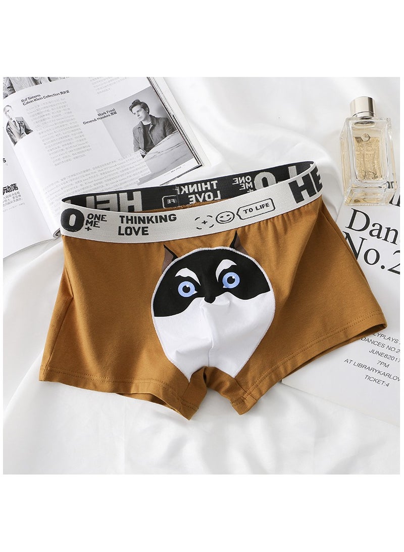 Boxed Men's Printed Breathable Four Corner Underwear Of 4 Pieces  - Image 5