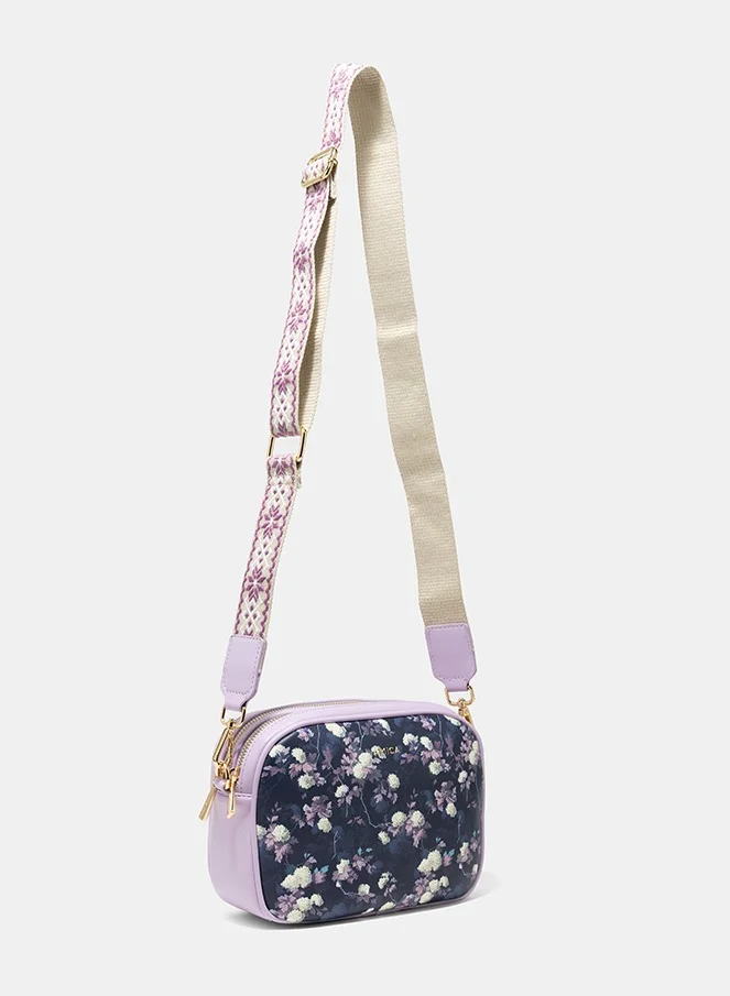 أميكا AMICA Flores Crossbody Bag - Mauve Floral