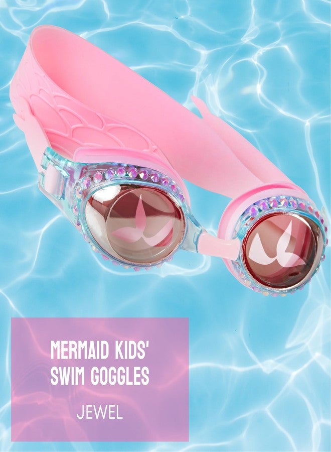 Bling 2O Girls Swim Goggles for Kids – Pink Mermaid Design, Anti-Fog UV Protection Lenses, Adjustable Strap, Leakproof Comfortable Fit for Pool, Beach, Swim Lessons & Vacation, Ages 3+ - Image 2